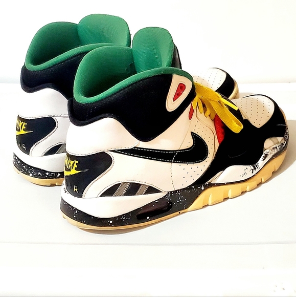 NIKE AIR TRAINER SC II HIGH TOP RASTA SHOES/SNEAKERS. MENS Sz:10 TIE AND VELCRO - Picture 2 of 13
